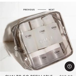 Ouai to go refillable travel bottle kit